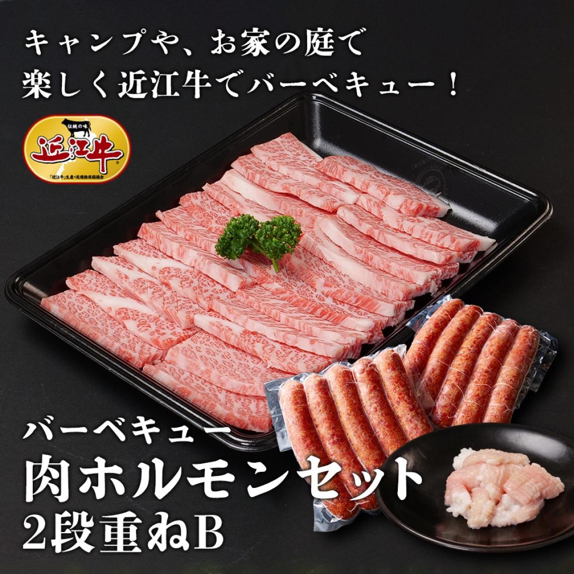 バーベキュー肉ホルモンセット2段重ねB